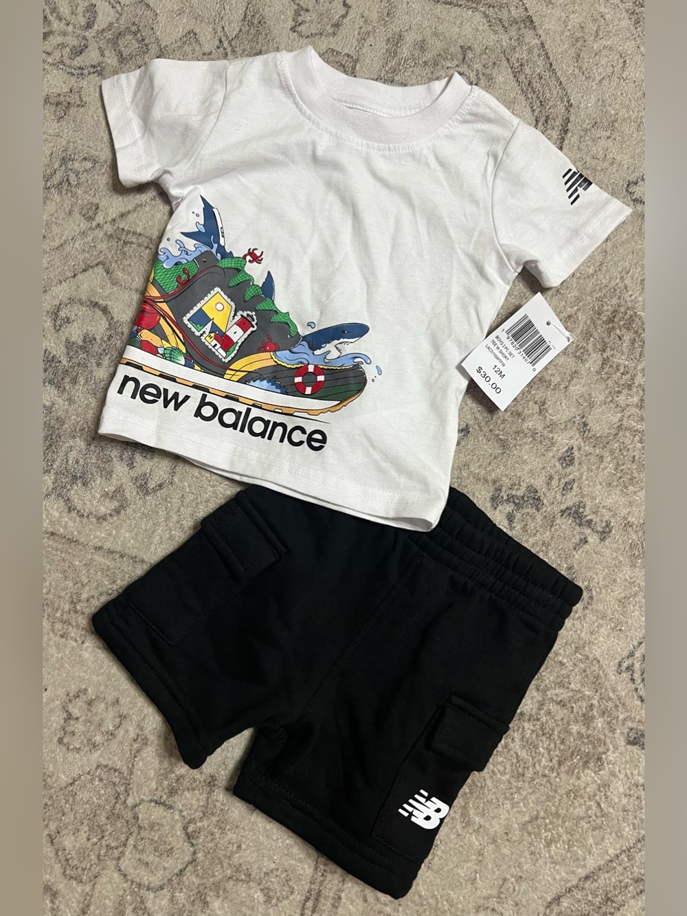 SUMMER SALE 🚨New Balance Boys' 2-Piece T-Shirt and Shorts Set